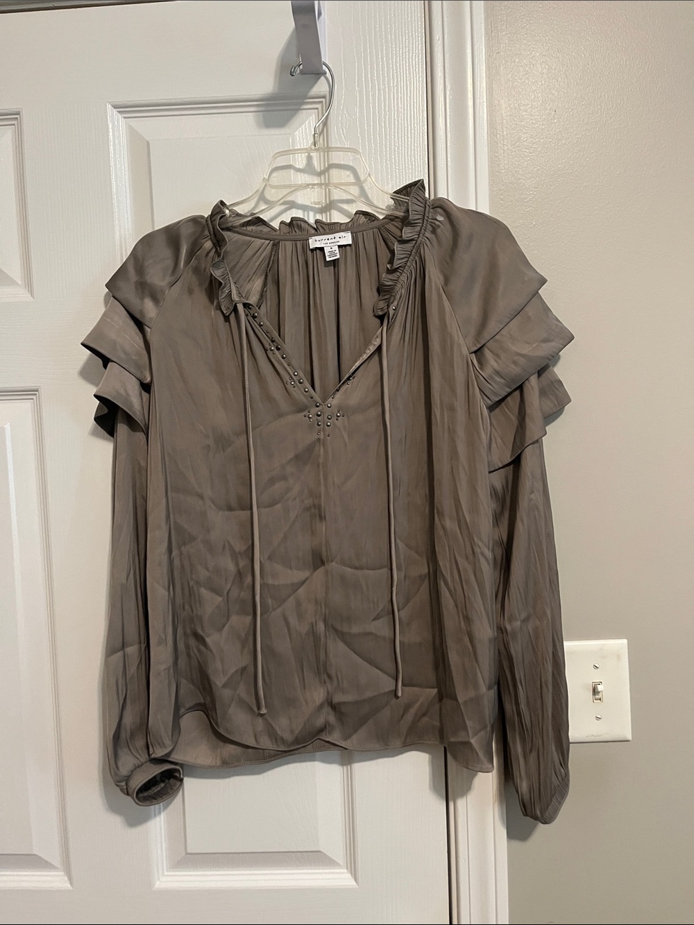 Current Air Taupe Blouse